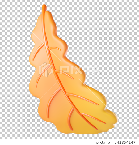 Sunny oak leaf in gradient orange. For autumn, Halloween, and decorative banners. Sunny oak leaf in gradient orange. For autumn, Halloween, and decorative banners. 142854147