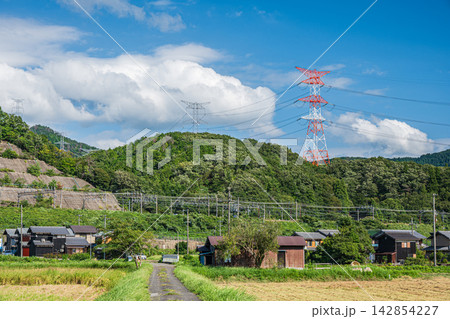 奥琵琶湖の長閑な集落　余地区　滋賀県長浜市西浅井町 142854227
