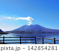 鹿児島県垂水市より望む桜島 142854281