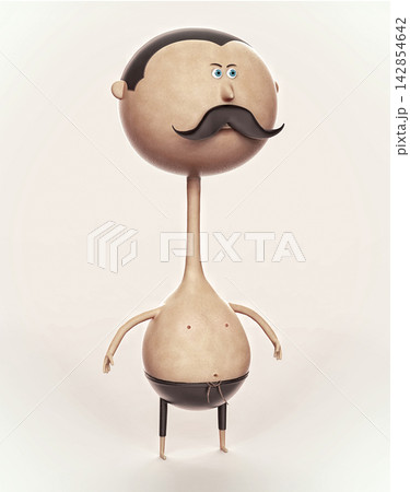 Traditional Turkish Wrestler Illustration 142854642
