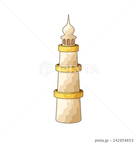Illustration of Minaret Tower 142854653