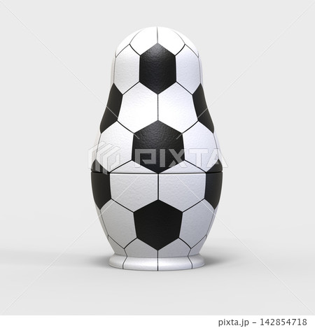 Football Russian Matryoshka Doll Render 142854718