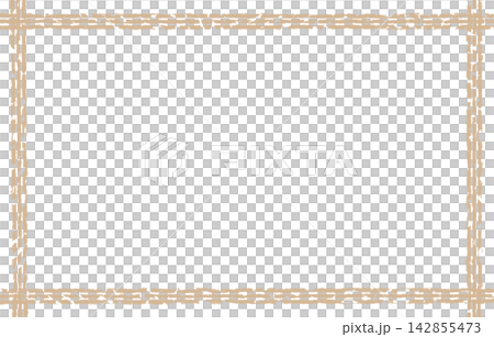 Retro square frame with faded, hand-drawn lines, beige. Retro square frame with faded, hand-drawn lines, beige. 142855473