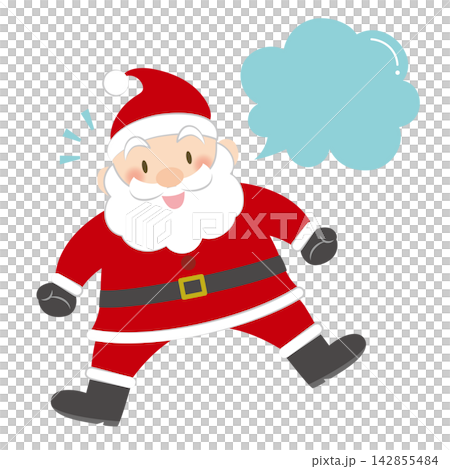 A cute smiling Santa Claus (with outlines) A cute smiling Santa Claus (with outlines) 142855484