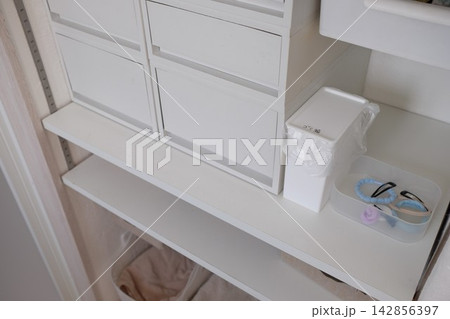 脱衣場の収納方法 脱衣場の収納方法 142856397