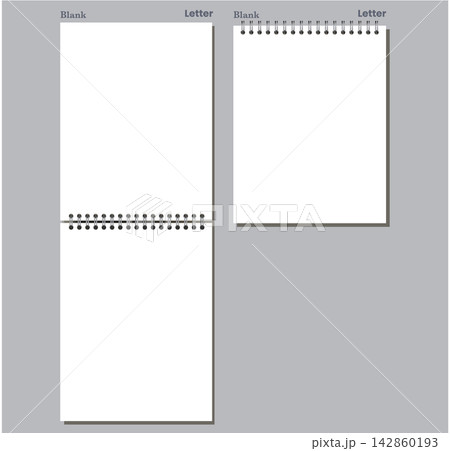 Unlined Spiral Notebook Page Proportional Sheet Pair White Blank Paper Silver Coil Printable Stationery Vector Artwork Unlined Spiral Notebook Page Proportional Sheet Pair White Blank Paper Silver Coil Printable Stationery Vector Artwork 142860193