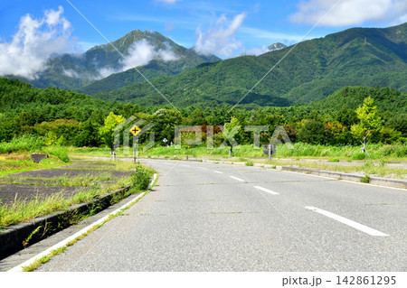 国営アルプスあづみの公園付近から常念岳方面を望む(長野県安曇野市)【2026.9】 142861295
