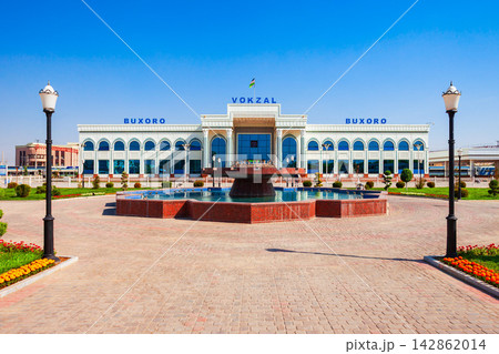 Bukhara passenger railway station in Uzbekistan Bukhara passenger railway station in Uzbekistan 142862014
