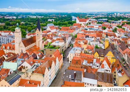Ingolstadt old town aerial panoramic view 142862053