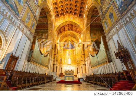 Monreale Cathedral or Duomo di Monreale in Palermo Monreale Cathedral or Duomo di Monreale in Palermo 142863400