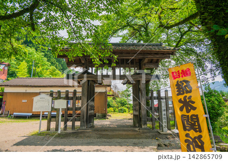 碓氷関所の門【群馬県安中市】 碓氷関所の門【群馬県安中市】 142865709