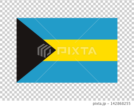 Bahamian flag illustration material 3 Bahamian flag illustration material 3 142868255