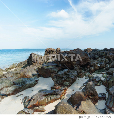 rocks on the beach rocks on the beach 142868299