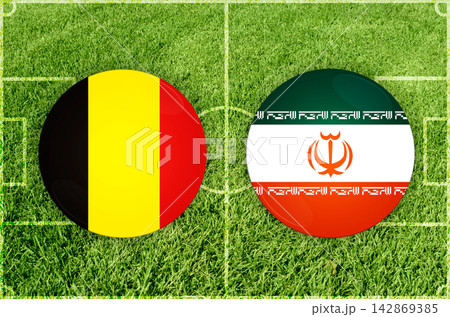 Belgium vs Iran football match Belgium vs Iran football match 142869385