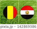 Belgium vs Egypt football match 142869386