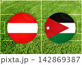 Austria vs Jordan football match 142869387