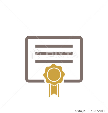 Diploma, Graduate Certificate Icon Vector Template Diploma, Graduate Certificate Icon Vector Template 142872015