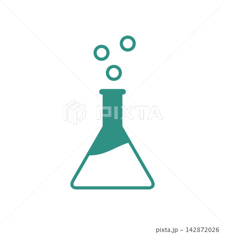 Flask Tube Chemical Laboratory Icon Vector Illustration Design Flask Tube Chemical Laboratory Icon Vector Illustration Design 142872026