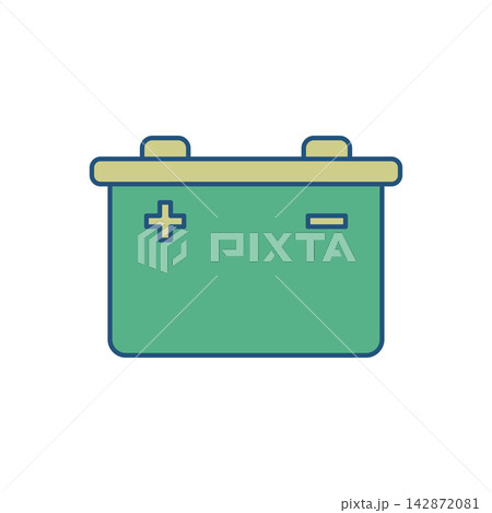 Car Battery Icon Vector Template Illustration Design Car Battery Icon Vector Template Illustration Design 142872081