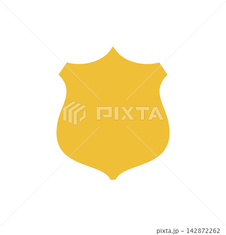 Simple Shield Icon Logo Template Illustration Design 142872262
