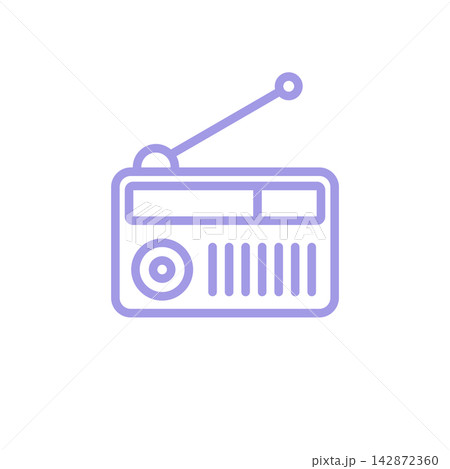 Radio Icon Vector Template Illustration Design 142872360