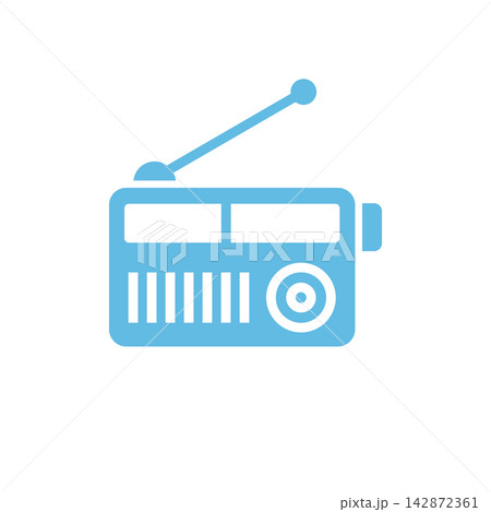 Radio Icon Vector Template Illustration Design 142872361