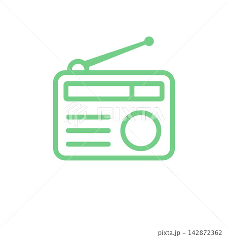 Radio Icon Vector Template Illustration Design 142872362