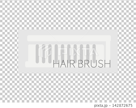 Hairbrush, amenity goods, illustration Hairbrush, amenity goods, illustration 142872675