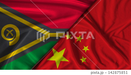 Bilateral relations between Vanuatu and China. Flag of Vanuatu and China Bilateral relations between Vanuatu and China. Flag of Vanuatu and China 142875851