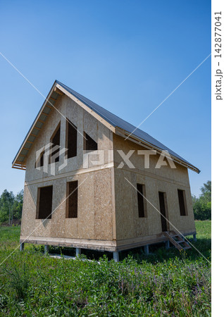 SIP panel house without windows.  142877041