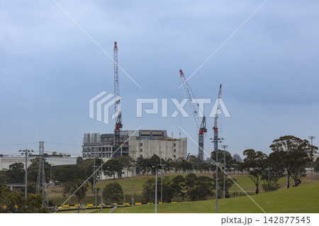 A large construction site in Eastern Creek in Western Sydney 142877545