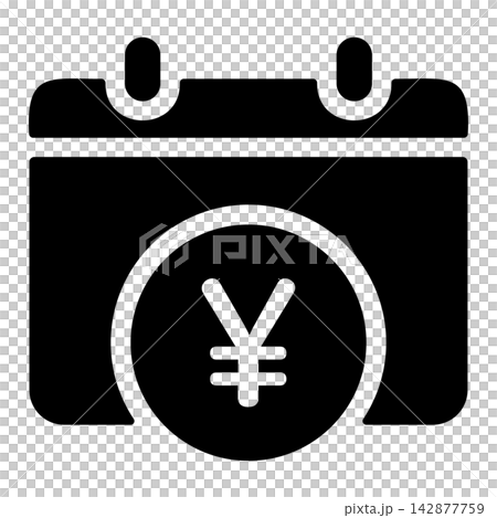 Money Calendar Icon Money Calendar Icon 142877759