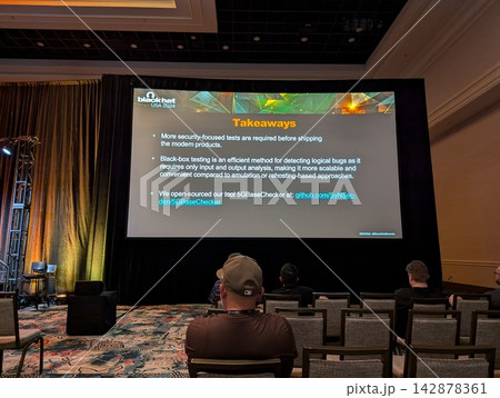 Las Vegas, Nevada, United States - August 7, 2024: Cybersecurity Presentation at Black Hat USA 142878361