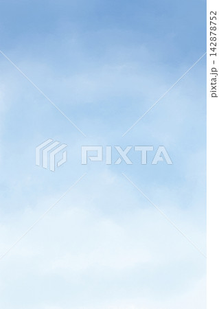 水彩風背景　青空 142878752