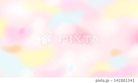 綿あめのようなふんわりした背景素材 142881341