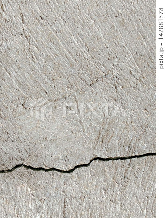Cracked gray concrete wall surface background 142881578