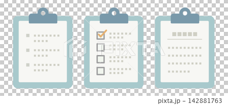 A simple blue binder and documents A simple blue binder and documents 142881763