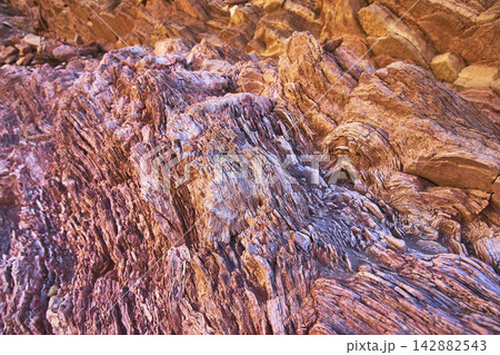 Layered Red Rock Texture in Slot Canyon Anniversary Narrows Desert Close Up Layered Red Rock Texture in Slot Canyon Anniversary Narrows Desert Close Up 142882543