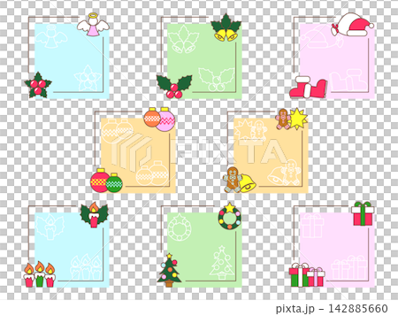 A cute mini frame set with a Christmas theme. A cute mini frame set with a Christmas theme. 142885660