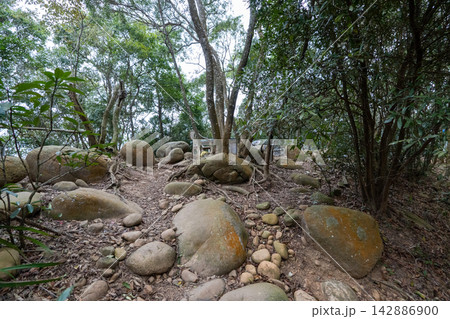台湾小百岳No.35 火炎山登山ルートの風景 台湾小百岳No.35 火炎山登山ルートの風景 142886900