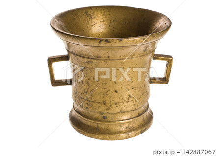 Antique metal jug, pot, jar Antique metal jug, pot, jar 142887067