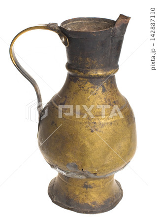 Antique metal jug, pot, jar 142887110