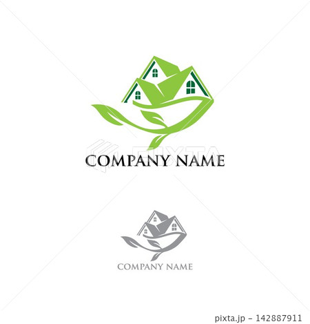 Eco House Real Estate and Sustainable Living Logo 142887911