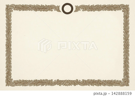 Certificate dan grade diplom karate. Old vintage paper, with frame texture background art design. Certificate dan grade diplom karate. Old vintage paper, with frame texture background art design. 142888159