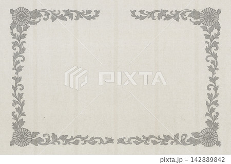 Certificate dan grade diplom karate. Old vintage diplom paper with frame texture background art design Certificate dan grade diplom karate. Old vintage diplom paper with frame texture background art design 142889842