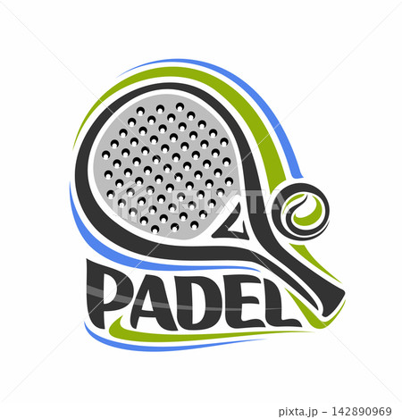 Vector logo for Padel Sport Vector logo for Padel Sport 142890969