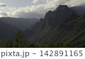 Dramatic Shadows Over Rugged Mountain Terrain. Aerial Shot Highlighting Deep Valleys And Lush Foliage. Creative 142891165