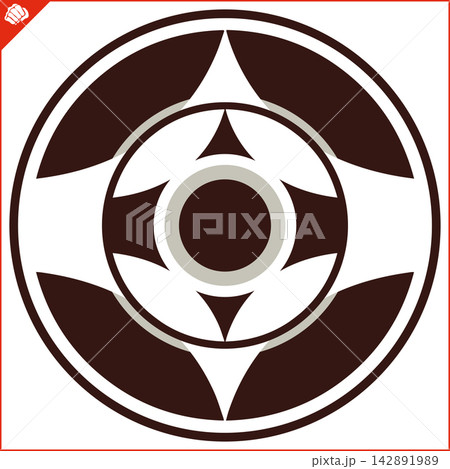 Martial art colored simbol design. Karate emblem. 142891989