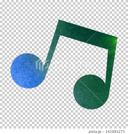一幅帶有精美水彩圖案的音符圖示插圖。 一幅帶有精美水彩圖案的音符圖示插圖。 142893273