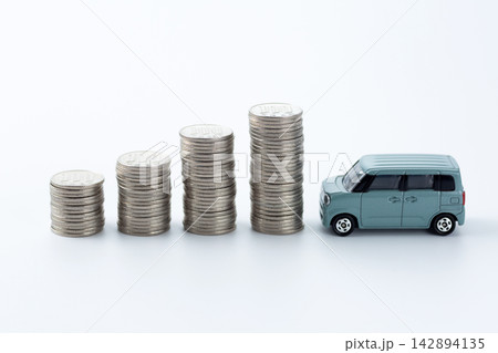 自動車とお金のグラフ 自動車とお金のグラフ 142894135